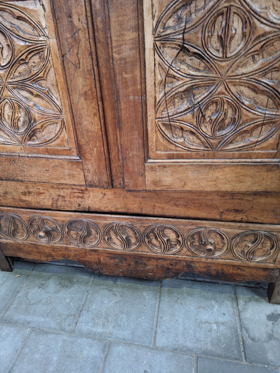 Image 1 of Antique oak cabinet