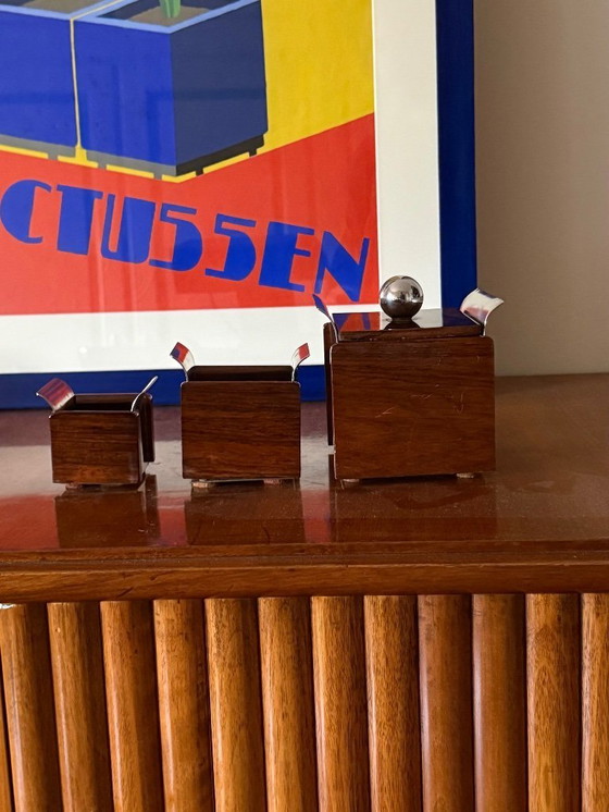 Image 1 of Set asbakken uit het midden van de 20e eeuw, Ico Parisi, Italië, jaren 60.