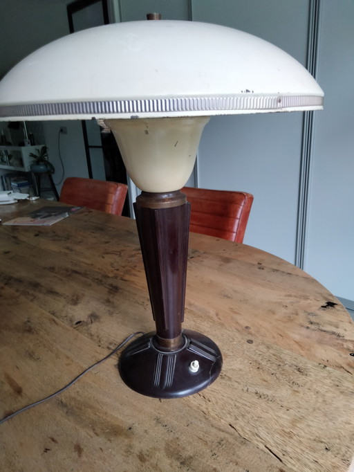 Hermosa lámpara de mesa vintage art déco: lámpara hongo de Eileen Gray