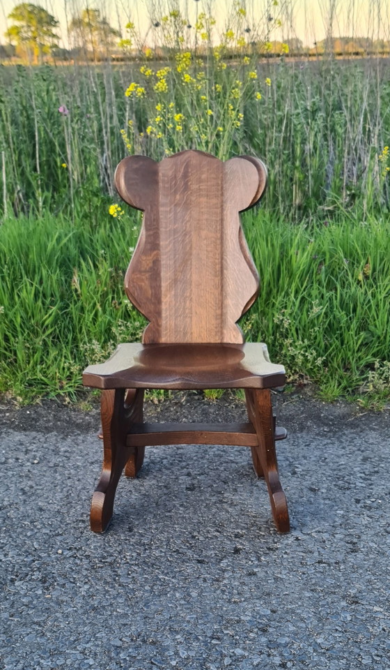 Image 1 of 2 Brutalist high chairs '60