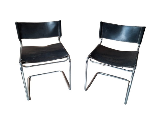 Par de sillas vintage de los años 70 – estilo Bauhaus / Cesca