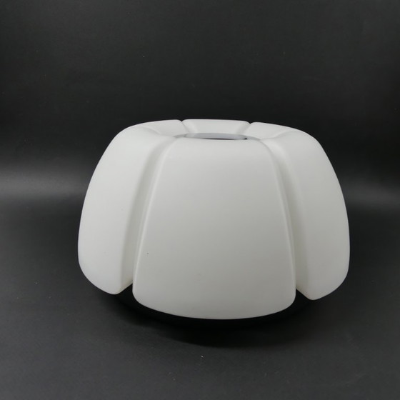 Image 1 of Bloemvormige plafond- of wandlamp van Glashütte Limburg, jaren 70.