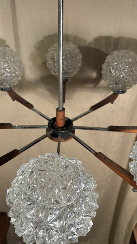 Image 1 of Scandinavische Sputnik-stijl kroonluchter della metà del secolo
