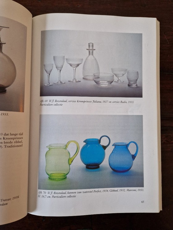 Image 1 of Kristalunie Maastricht - Water jug ​​"Global" by W.J. Rozendaal - 1932