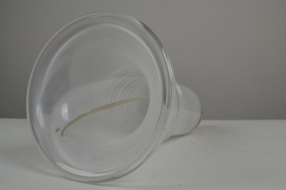 Image 1 of Grande lampada da tavolo in vetro di Hannelore Dreutler/Studio Åhus per Ateljé Lyktan, firmata e datata 1981