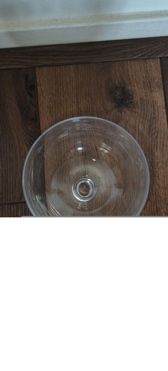 Bonbonnières vintage en verre sur pieds – Lot de 2 – Sculptures en verre, Glass (photo 4 of 5)