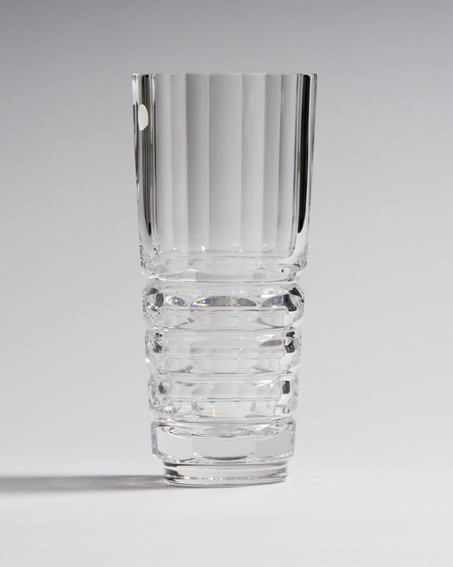 Monumental Brutalist Mid-Century Bohemian Glass Vase by Sklo Union, Czechoslovakia, 1960s
