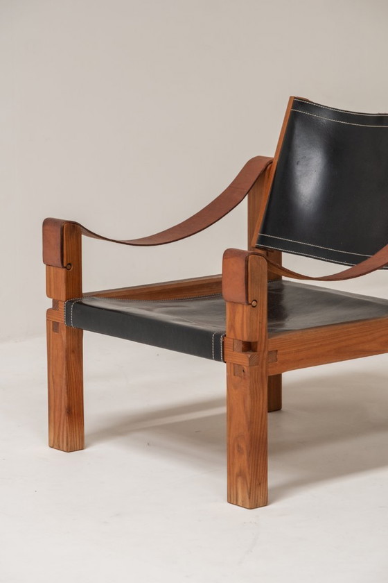 Image 1 of Pair of S10 Sahara chairs by Pierre Chapo