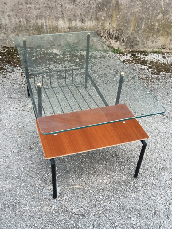 Image 1 of Modernistische salontafel, Frankrijk, 1960