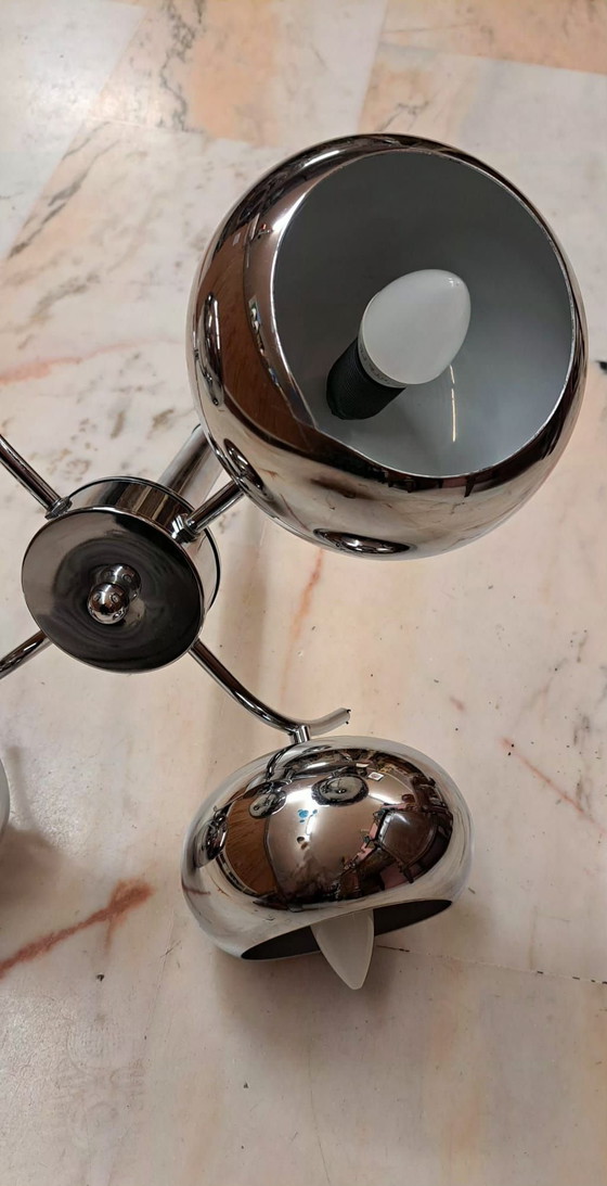Lampe POP années 60, Luminaires, Métal, Chrome, Argenté (photo 6 sur 8)