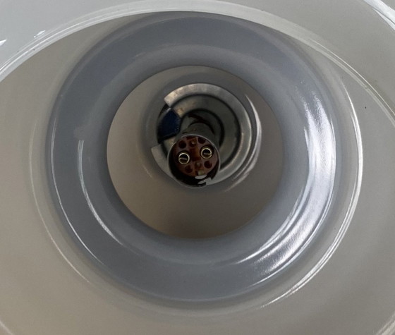 Image 1 of Mazzega DLG Ophanging Opaalglas en Onyx 1971