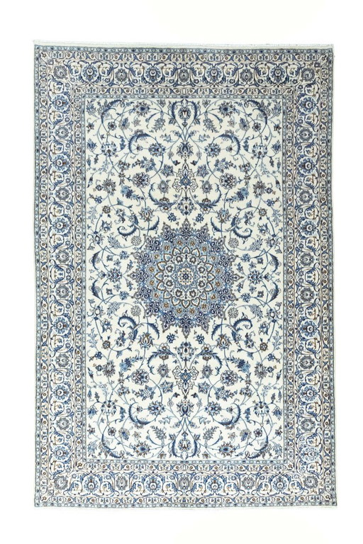 Hand-knotted Nain 9La oriental rug with silk content - 303 x 197 cm