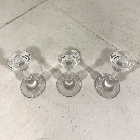 Image 1 of 3 X Ingo Maurer kristallen kandelaars voor Val St Lambert, België 