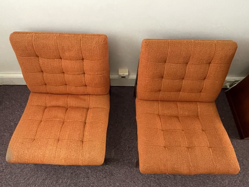 Paar Teakholz-Fauteuils von Ole Gjerlov-Knudsen & Torben Lind