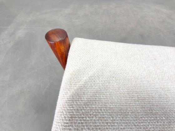 Image 1 of Deense poef van palissanderhout van Spottrup, jaren 60.