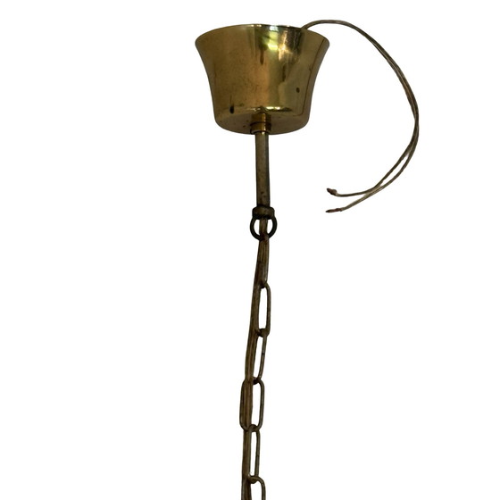 Image 1 of Vitrika - Denmark - 1960s Mid Century Modern Design hanging pedant - Including Extra long chain - Crystal inserts