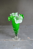Vintage Tango Vaas Opaline Glas Groen