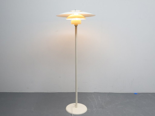 Vintage Floor light / Metal / white / Design light Denmark model Eminent