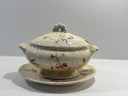 19th Century Antique Floral Lidded Serving Tureen