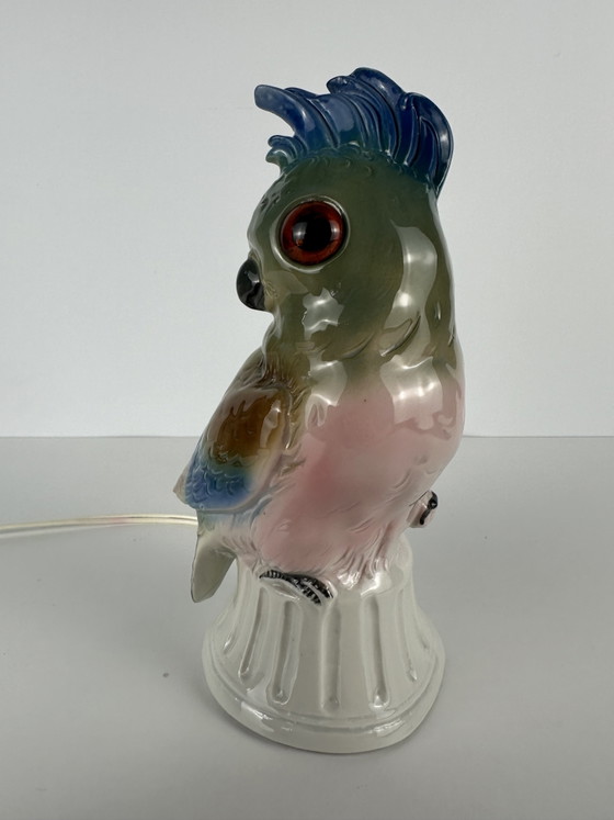 Image 1 of Art Deco (perfume) lamp - parrot
