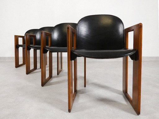 4 sedie da pranzo - 'Dialogo' - Afra & Tobia Scarpa