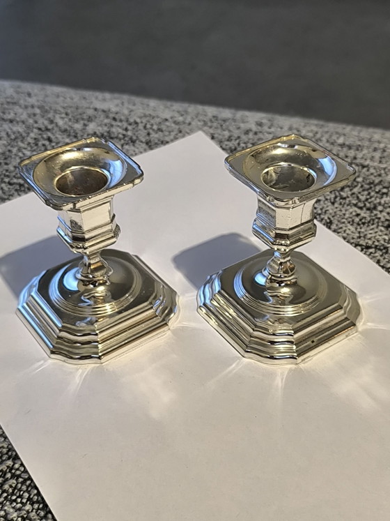 Splendido set di Portacandele vintage BMF argentati ( W. Germany ), Metallo, Argento, Argentato (foto 10 di 12)