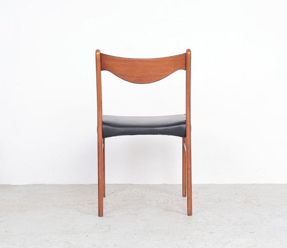 Image 1 of Set of 3 teak and leather chairs by Arne Wahl Iversen