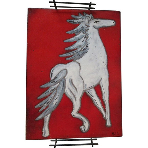 Vintage Lavasteintablett von MJR