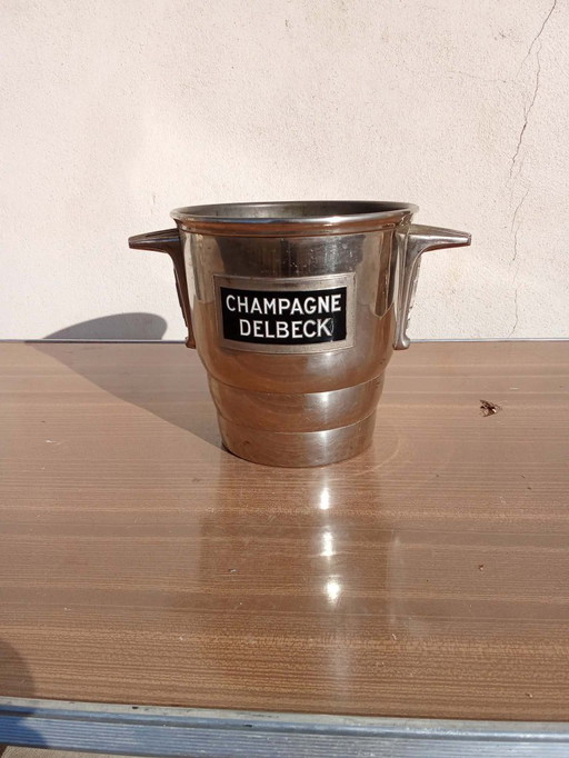 Champagnerkühler im Art-Deco-Stil – Delbeck Champagner – Um 1920