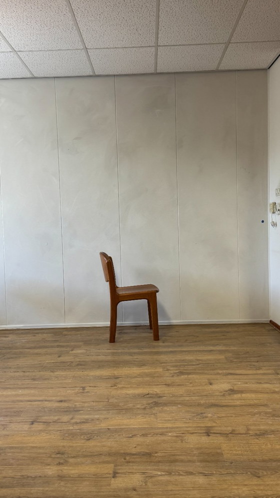 Image 1 of Rare ensemble de 6 chaises Glostrup en teck du milieu du siècle