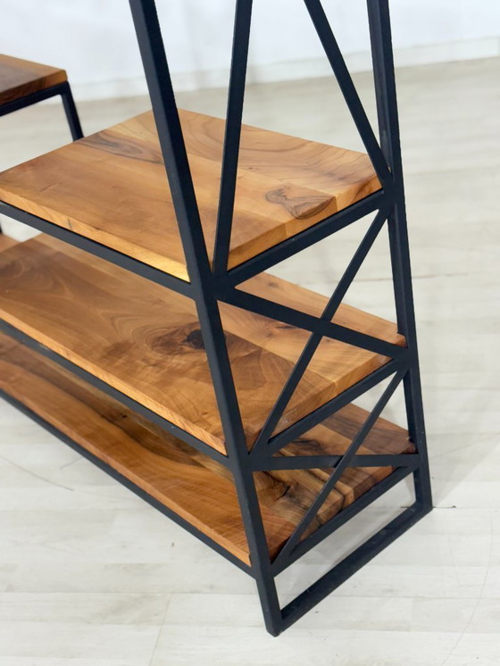 Image 1 of Interiordesign Regal / Massiv Bücherregal / Mid-Century Modern Bücherschrank