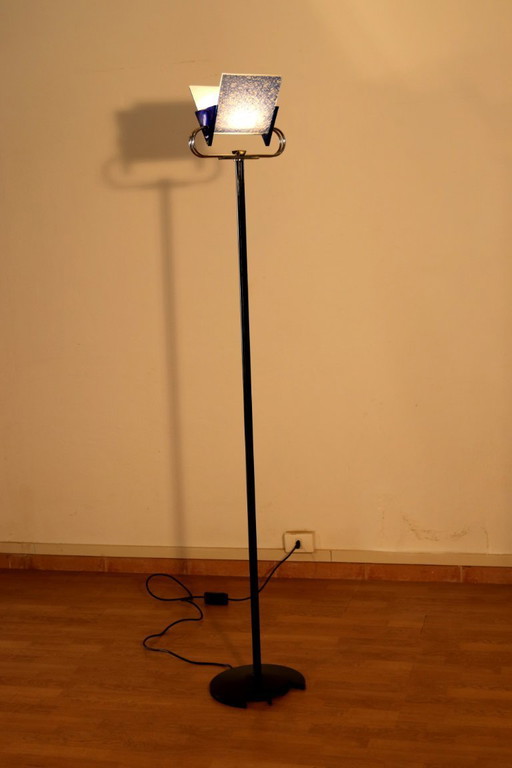 Lampada da terra vintage Triana di Arteluce, 1985 di Perry King e Santiago Miranda