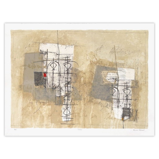 Bernard Remusat Signed Lithograph Seconda – lithos zeefdrukken, Paper (photo 2 of 5)