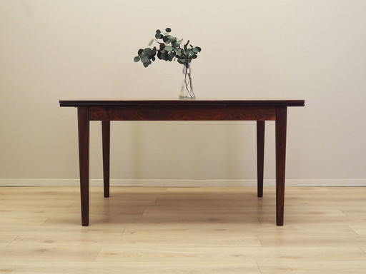 Table en bois de rose, design danois, années 1970, production : Danemark