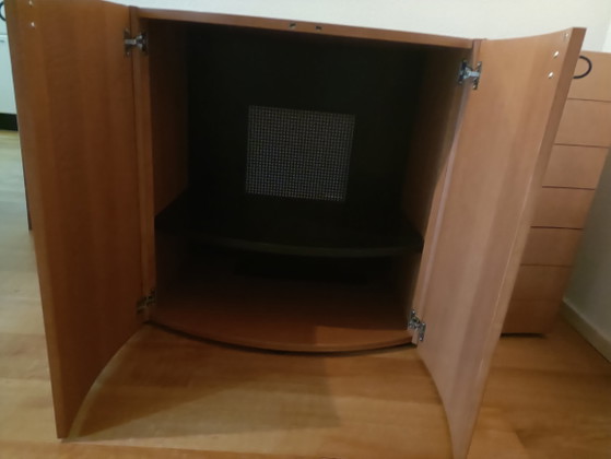 Modular Design Sideboard or TV Unit – Wood, Glass (photo 7 of 9)