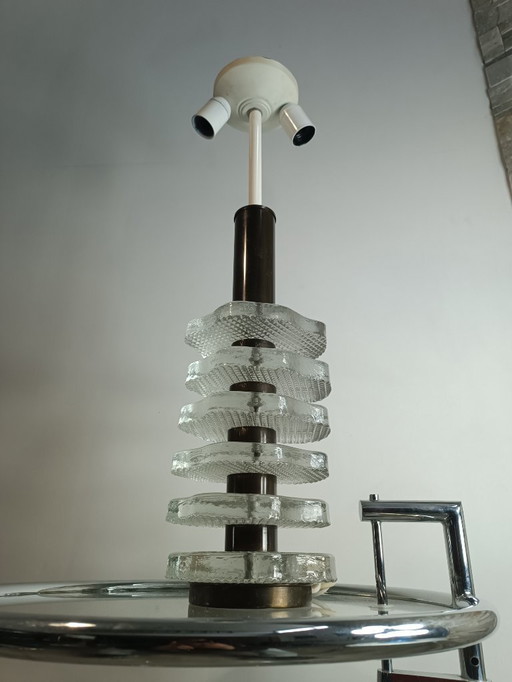 Table lamp by Carl Fagerlund for Orrefors 1970s