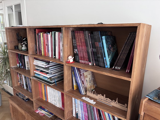 Image 1 of Boekenkast/bibliotheek van teakhout