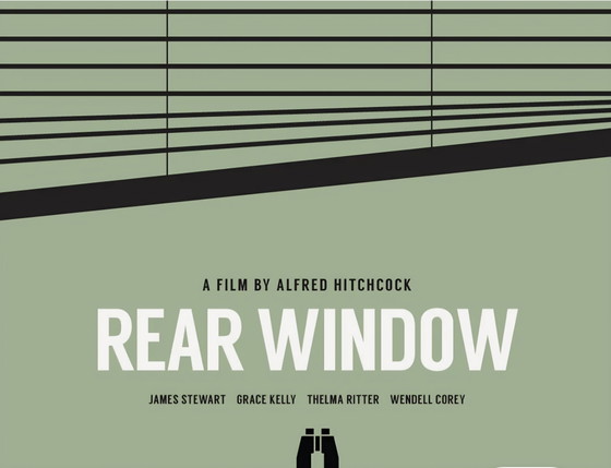 Image 1 of Set aus 3 gerahmten Alfred-Hitchcock-Filmplakaten.