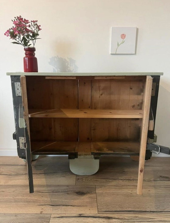 Image 1 of Unique Vintage Hall Cabinet – Handmade with Character