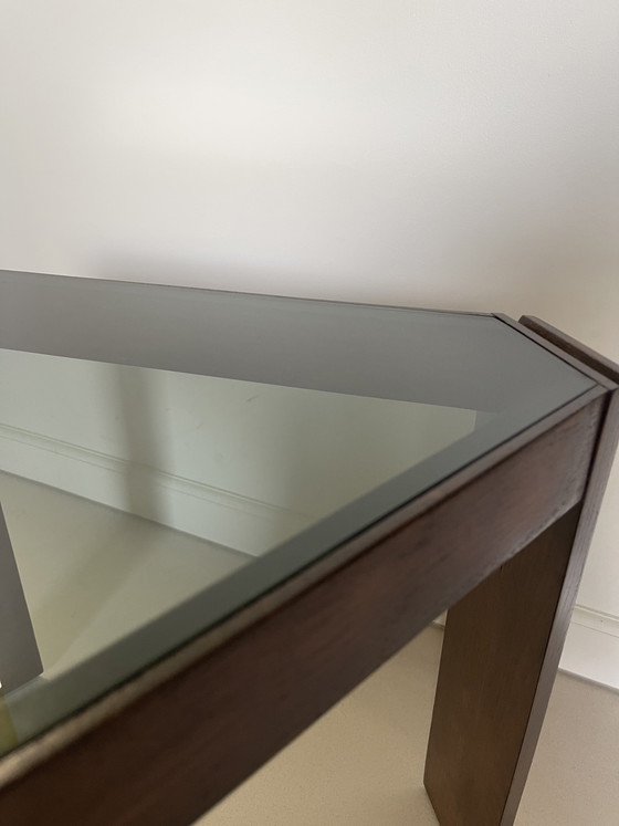 Image 1 of Vintage Porada Arredi wooden triangle side table