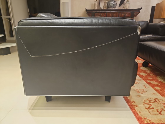 For Sale Original Poltrona Frau Twice Corner Sofa in Black, Leather (photo 3 of 6)