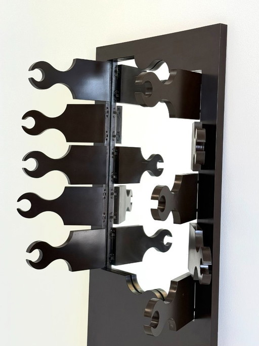 Raro specchio appendiabiti Scorpion di Anonima Design per Bonetto