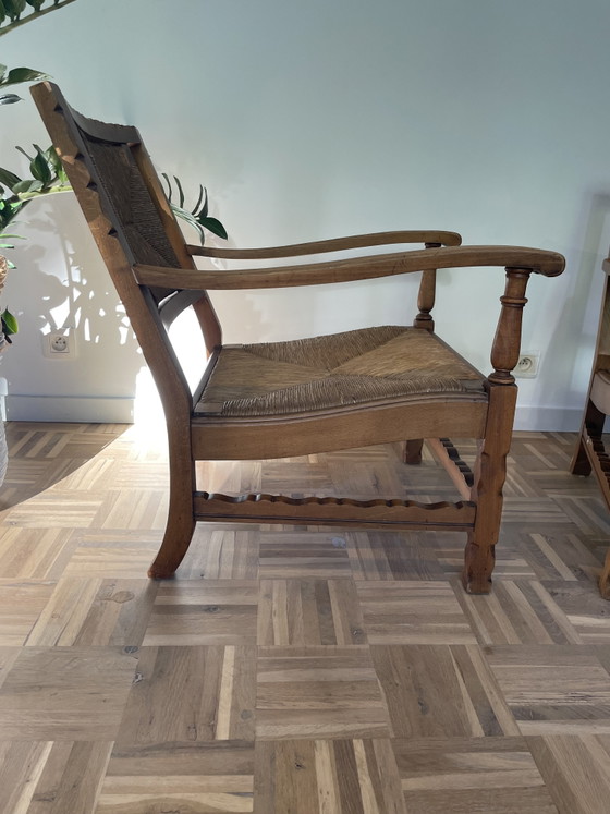 2 fauteuils in de Arts & Crafts-stijl uit de jaren 1920. – Wood, Wicker (photo 5 of 15)