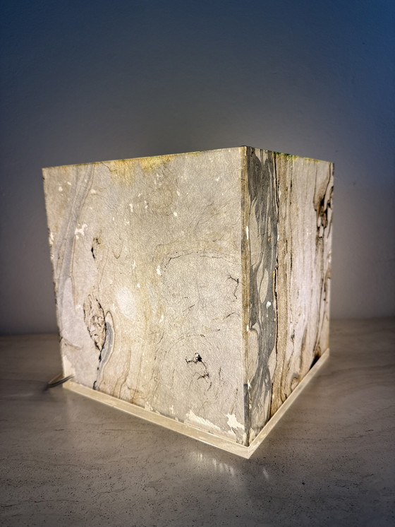 Image 1 of Mid-Century Design Lucite Cube Table Lamp, 1970’s