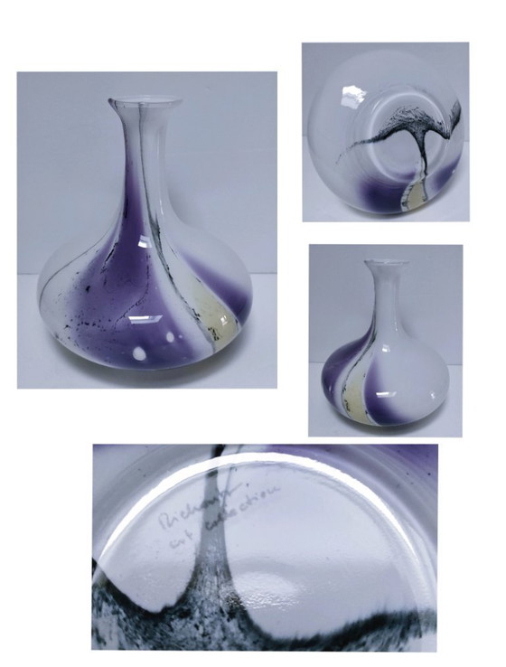 Image 1 of richartz vase art glass 80s