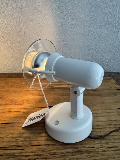 Vintage white spotlight from the 1980s by Massive from Belgium