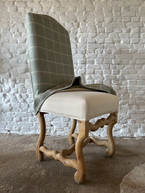 Image 1 of Set of 6 Os De Mouton chairs in top condition