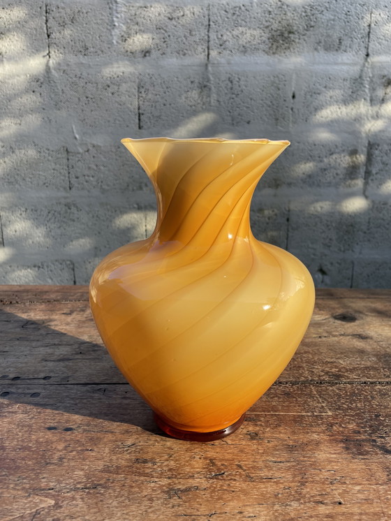 Image 1 of Murano Swirl Vase 1970