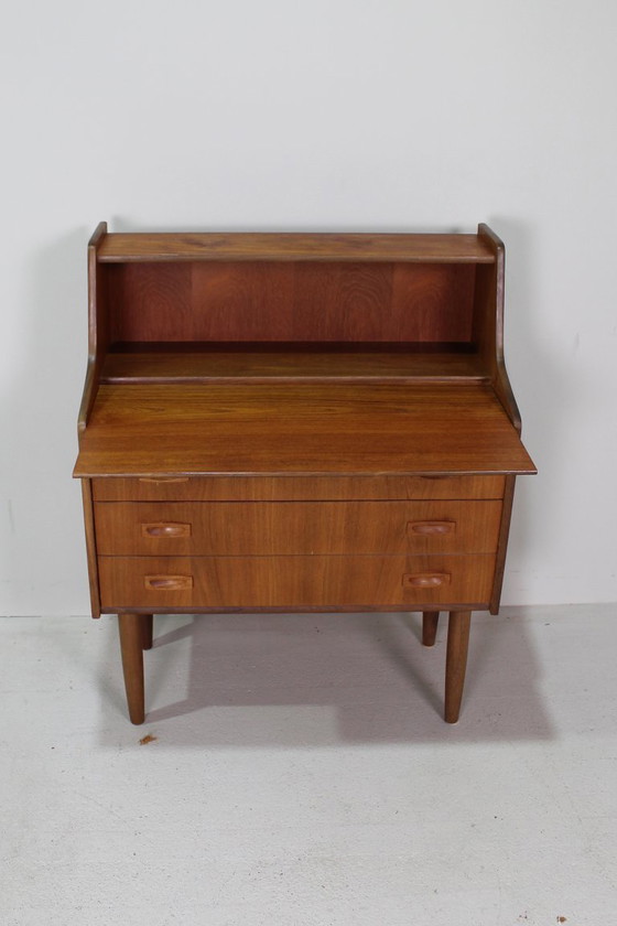 Image 1 of Vintage secretaire, bureau, wandkast Deens Design