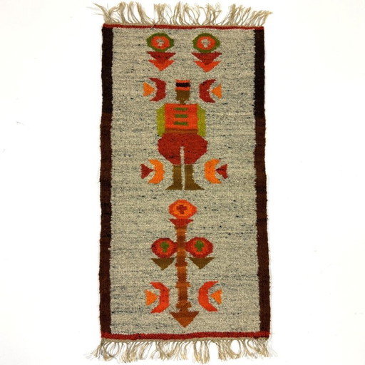 Wool Kelim Wall Hanging Poland 1970s